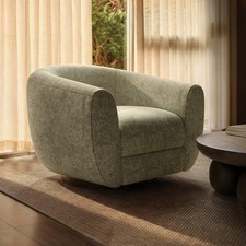 Sage green chenille round - green,