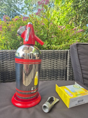 Vintage red and chrome - and,