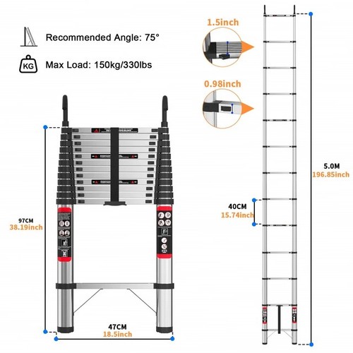 Telescopic ladder - ✅, 5m