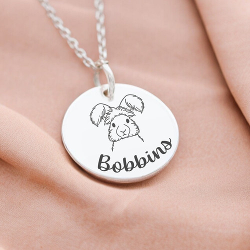 Personalised rabbit necklace - personalised,