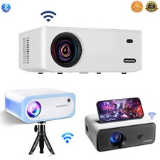 Projector 4K 1080P HD WIFI Bluetooth Portable Multimedia Video Home Theater HDMI