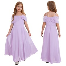 UK Kids Girls Dresses Chiffon
