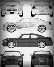 dodge charger srt8 Blueprint