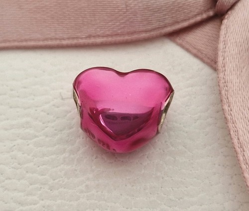 Pandora metallic pink heart - pandora,