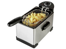 Cookworks 3L Semi Professional Deep Fat Fryer In Stainless Steel
