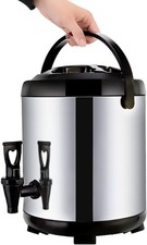 16L tap hot Water Holder Insulated Stainless Steel Bucket - For Auction