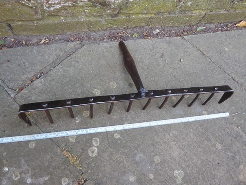 Vintage large rake head heavy - rake, head.