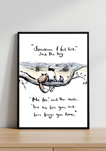 Framed the boy mole - boy,