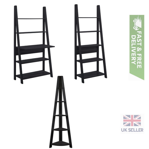 Black ladder shelf - ladder,