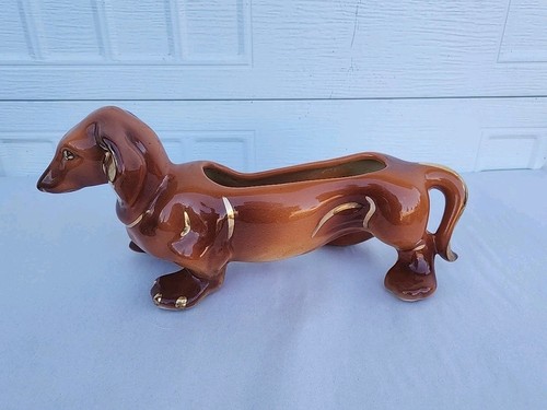 1960 hull pottery dachshund - hull,