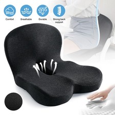 Lumbar Back Support Cushion Car Seat Wheelchair Office Chair Pillow Memory Foam