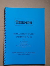 TRIUMPH PRE-UNIT PARTS BOOK FOR1960 650 & 500 T120,TR6,6T.+ SUPPLIMENT FOR 61-62