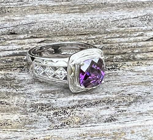 Tacori ring simulated - ring, purple