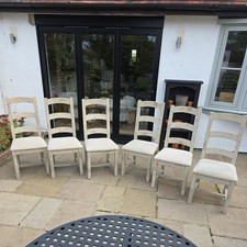 Set of 6, PGT reclaimed, DINING CHAIRS, Shabby Chic, VGC, Barker & Stonehouse