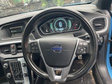 2013 VOLVO V40 R DESIGN BLACK LEATHER STEERING WHEEL