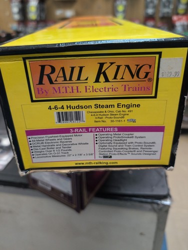 Mth rail king 4 - rail, hudson