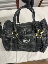 Head St Moritz Gym Holdall Black 90s Vintage Sports Bag Collectable Faux Leather