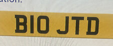 Cherished Number Plate  B 10 JTD Suitable For Alfa GT - JTD Engine