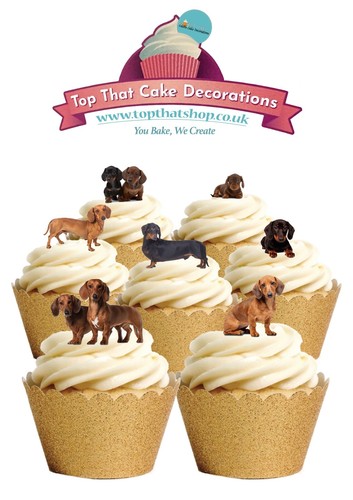 Cake toppers dachshund - cake, sausage