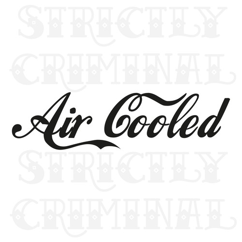 Air cooled decal sticker - vw,