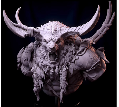 Resin monster figure bust - 1/10,