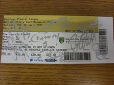 24/10/2015 Autographed Ticket