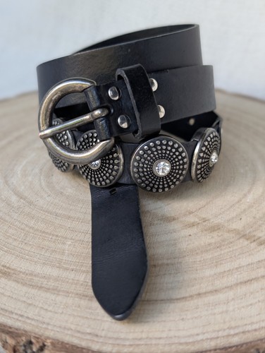 Vintage per una black leather - una,