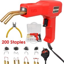 Hot Stapler Gun Plastic Repair Car Bumper Crack Welding Welder Machine Kit UK