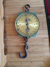 Large Industrial Green Salter No. 235T Spring Balance 400lb Meat Weighing Scales