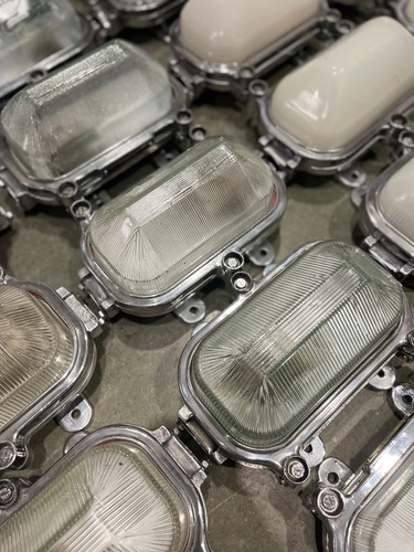 Aluminium bulkhead light model - aluminium, light-model