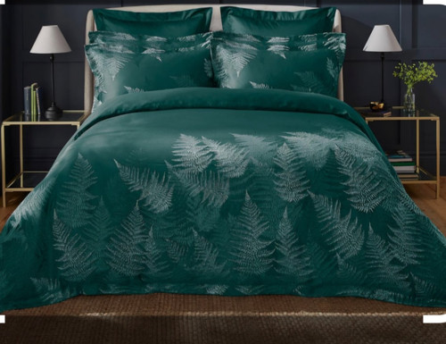 Emerald green winter fern