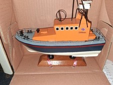 Metal  RNLI Severn-Class Lifeboat Model On Stand
