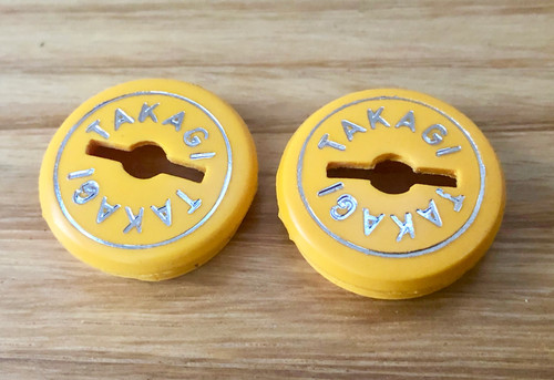 Takagi crank caps yellow - -,