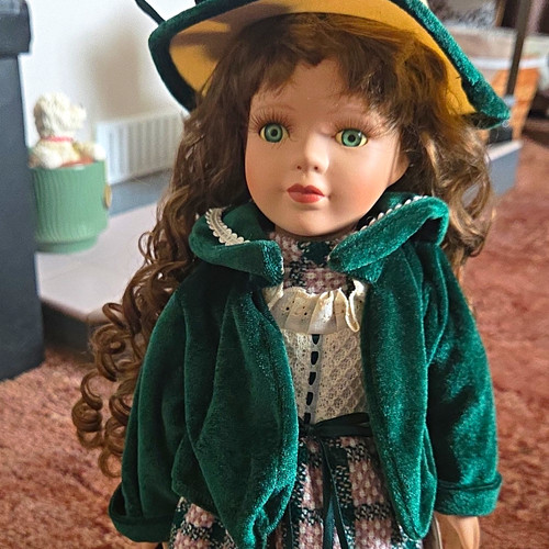 Porcelain girl doll sonia - porcelain,