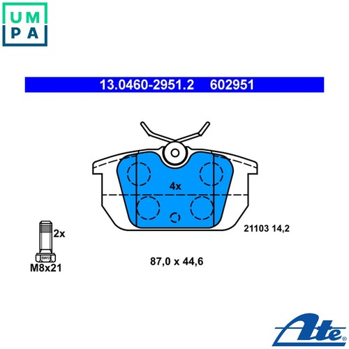 Brake pad set disc - brake,