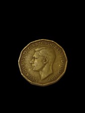GEORGE VI BRASS THREE PENCE 