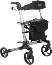 Deluxe Lightweight Folding Four Wheel Rollator, Rollator, Easy Storage and Trave