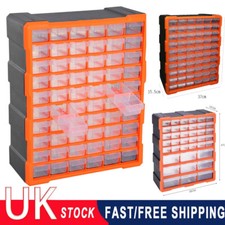 60 Multi Drawer Parts Storage Cabinets Unit Organiser Home Garage Tool Box UK