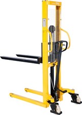 1000kg Manual High Lift Hand Hydraulic Pallet Stacker Truck Forklift Move 1600mm