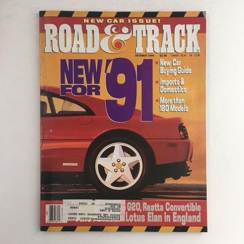Road track magazine october - &,