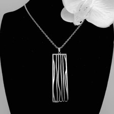Stripe Necklace Hollow Style