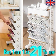 Movable Bookshelf Cart Holder