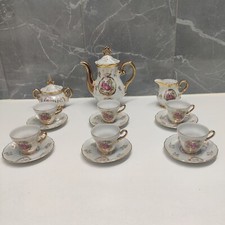 Vintage Royal China Lusterware Courting Couple Tea Set for 6 Made In Japan
