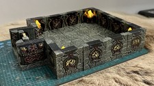 Dwarven Forge Antechamber Painted Room Set Complete Dungeons & Dragons Scenery.