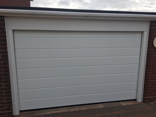 Rib sectional garage door - m,