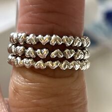 Authentic Pandora ? Stackable ring ?Forever Love Heart ? Size 52 ? S925 ALE 