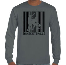 Basketball T-Shirt Barcode Mens Funny Player Court Ball Net Top