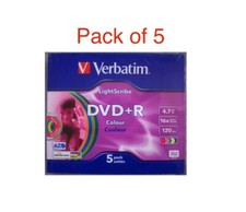 5 x VERBATIM DVD+R 4.7Gb 16x