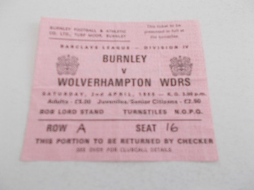 Ticket burnley v wolves - v,
