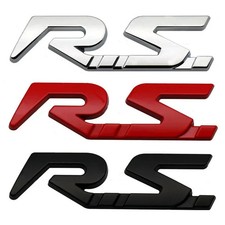 3D Metal RS Badge Car Rear